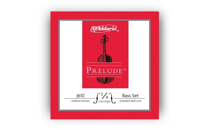 D'ADDARIO J610 3/4M струны для контрабаса Prelude,  Medium