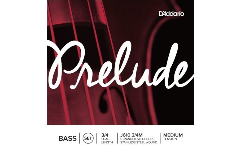 D'ADDARIO J610 3/4M струны для контрабаса Prelude,  Medium