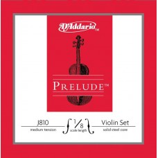 D'Addario J810-1/8M Prelude Комплект струн для скрипки размером 1/8, среднее натяжение