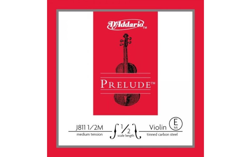 D'ADDARIO J811 1/2M prelude струна скрипичная 1/2 medium, E