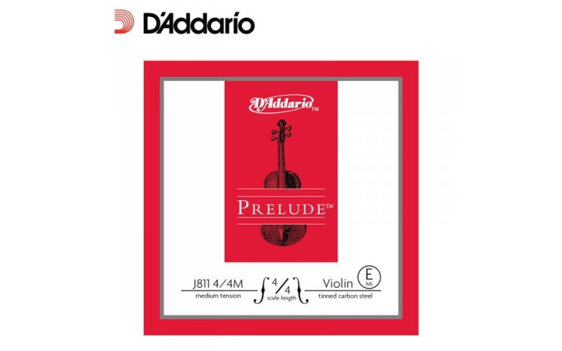 D'ADDARIO J811 4/4M prelude - струна скрипичная 4/4 medium, E