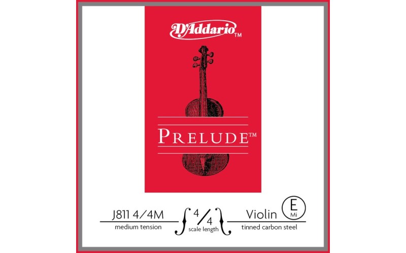 D'ADDARIO J811 4/4M prelude - струна скрипичная 4/4 medium, E