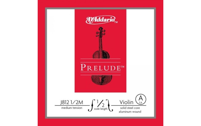 D'ADDARIO J812 1/2M prelude струна скрипичная 1/2 medium, A