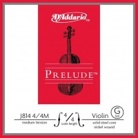 D'Addario J814-4/4M-B10 Prelude Отдельная струна G/Соль для скрипок размером 4/4, ср. натяж, 10шт