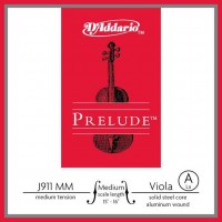 D'Addario J911-MM Prelude Отдельная струна Ля/A для альта среднего размера, среднее натяжение