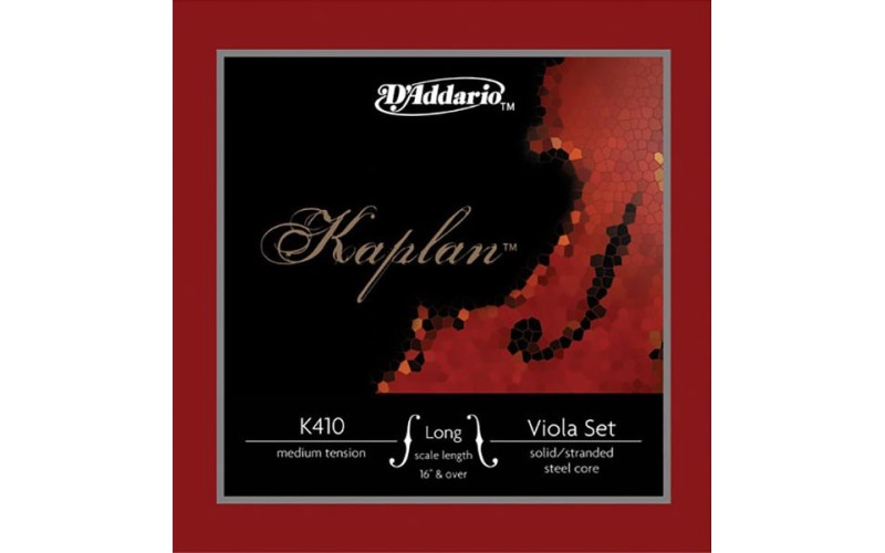 D'ADDARIO K410 LM - струны альтовые, KAPLAN, Medium, Long Scale