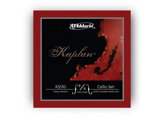 D'Addario KS510-4/4H Kaplan Комплект струн для виолончели размером 4/4, сильное натяжение