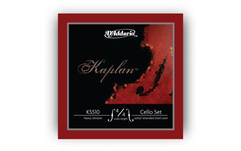 D'Addario KS510-4/4H Kaplan Комплект струн для виолончели размером 4/4, сильное натяжение