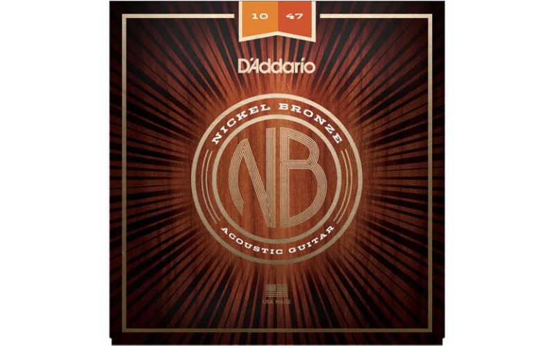 D'ADDARIO NB1047 струны для акустической гитары Nickel Bronze 10-47