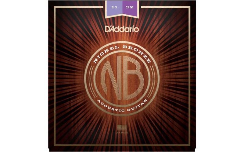 D'ADDARIO NB1152 струны для акустической гитары Nickel Bronze 11-52