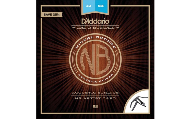 D'ADDARIO NB1253-CP10 - комплект струн NB1253 + каподастр PW-CP-10 в подарок!