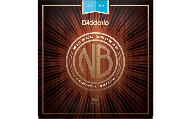 D'ADDARIO NB1253 струны для акустической гитары Nickel Bronze 12-53