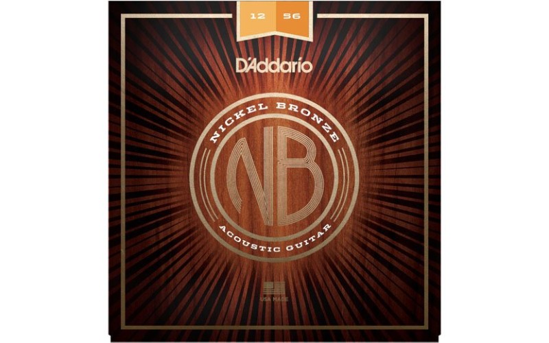 D'ADDARIO NB1256 струны для акустической гитары Nickel Bronze 12-56