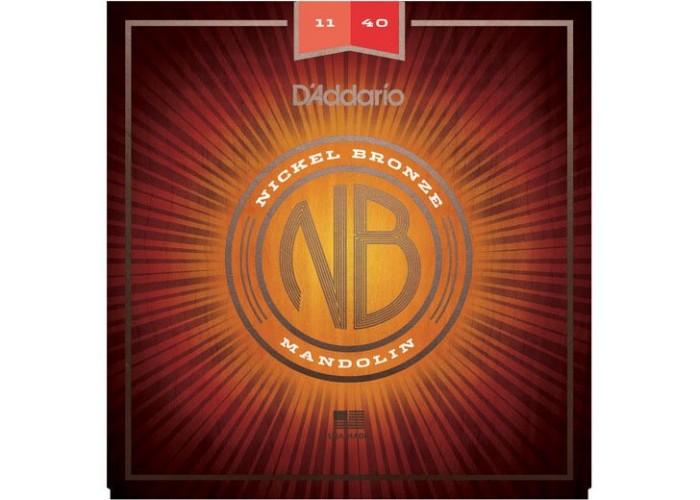 D'Addario NBM1140 Nickel Bronze Комплект струн для мандолины, фосфорная бронза, Medium, 11-40