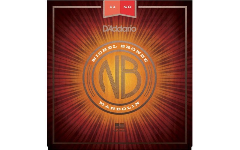 D'Addario NBM1140 Nickel Bronze Комплект струн для мандолины, фосфорная бронза, Medium, 11-40