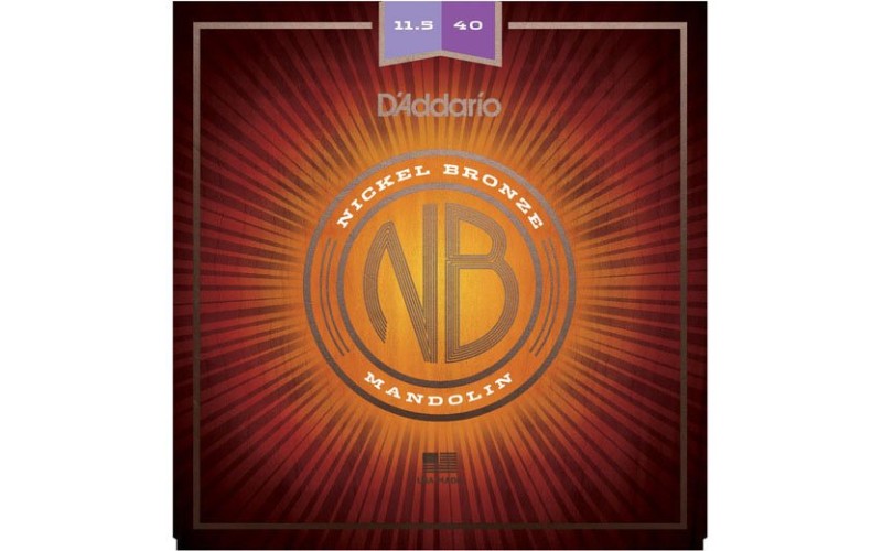 D'ADDARIO NBM11540 струны для мандолины, Nickel Bronze, Custom Medium, 11.5-40