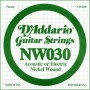 D'ADDARIO NW030 - одиночная струна для электрогитары .030 обмотка никель