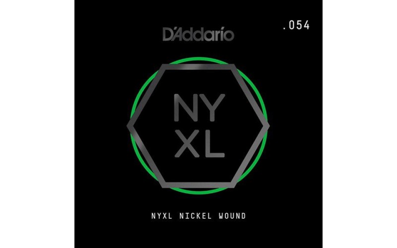 D'ADDARIO NYNW054 - NYXL одиночная струна, обмотка никель .054