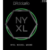 D'Addario NYNW059 NYXL Отдельная струна для электрогитары, никелированная, 059
