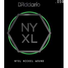 D'Addario NYNW059 NYXL Отдельная струна для электрогитары, никелированная, 059