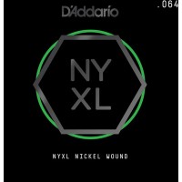 D'Addario NYNW064 NYXL Отдельная струна для электрогитары, никелированная, 064