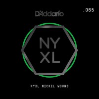 D'ADDARIO NYNW065 - NYXL одиночная струна, обмотка никель .065