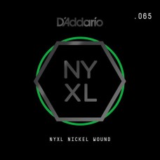 D'ADDARIO NYNW065 - NYXL одиночная струна, обмотка никель .065