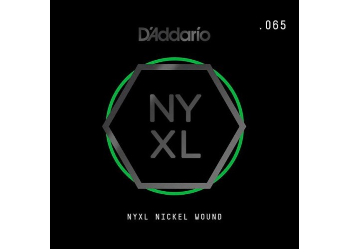 D'ADDARIO NYNW065 - NYXL одиночная струна, обмотка никель .065