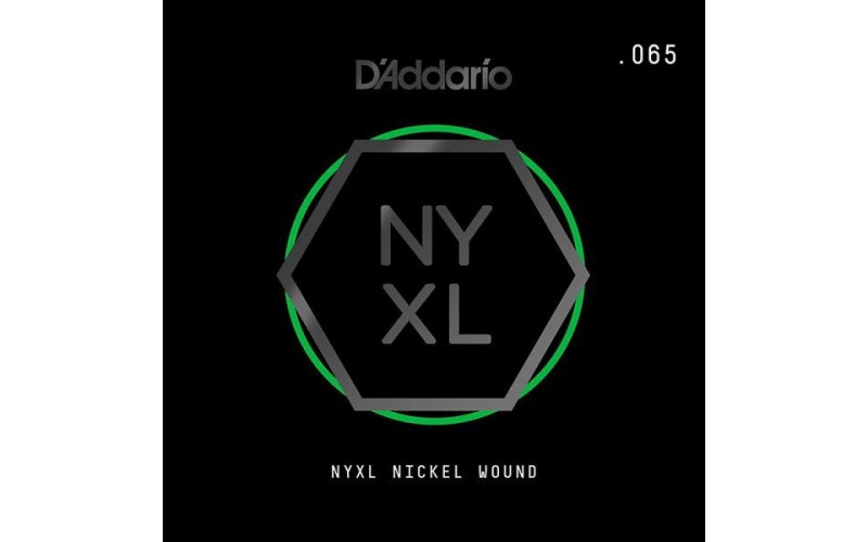D'ADDARIO NYNW065 - NYXL одиночная струна, обмотка никель .065