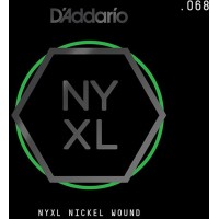 D'Addario NYNW068 NYXL Отдельная струна для электрогитары, никелированная, 068