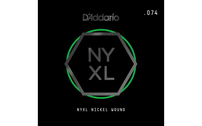 D'ADDARIO NYNW074 - NYXL одиночная струна, обмотка никель .074