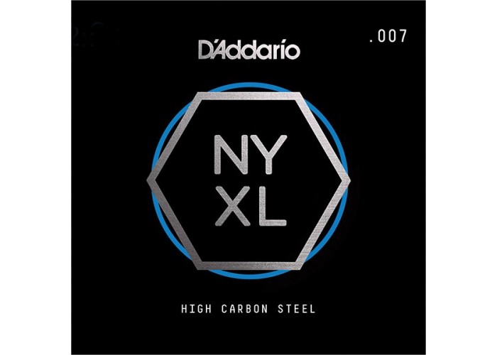 D'Addario NYS007 NYXL Отдельная струна для гитары, сталь, .007