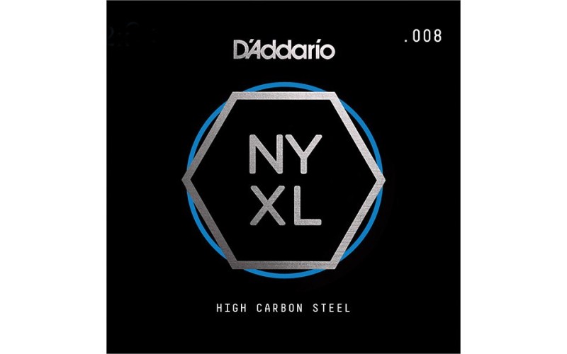 D'Addario NYS008 NYXL Отдельная струна для гитары, сталь, .008