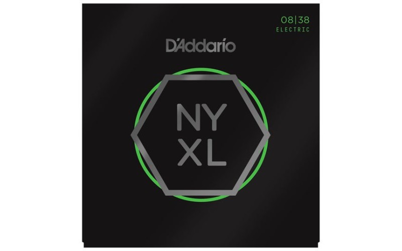 D'ADDARIO NYXL0838 струны для электрогитары, Extra Super Light, 8-38