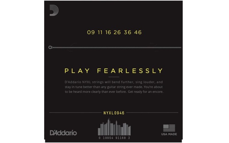 D'ADDARIO NYXL0946 струны для электрогитары, Super Light Top/Regular Bottom, 9-46