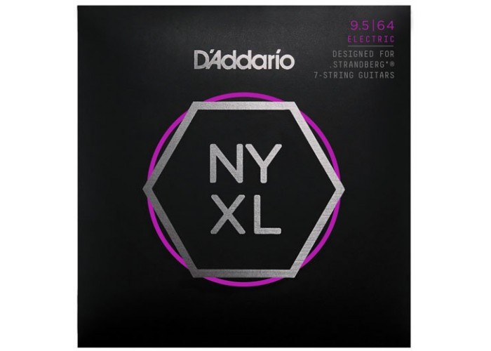 D'Addario NYXL09564SB NYXL Комплект струн для 7-струнной электрогитары .strandberg*, 9.5-64, Cm.Lt