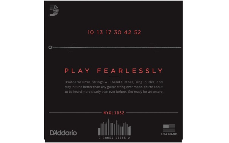 D'ADDARIO NYXL1052 струны для электрогитары, Light Top/Heavy Bottom, 10-52