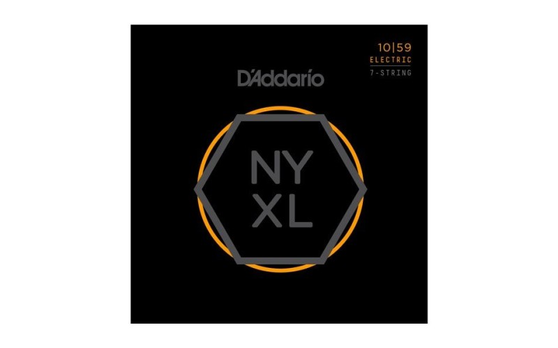 D'ADDARIO NYXL1059 - струны для 7-струнной электрогитары, Regular Light, 10-59