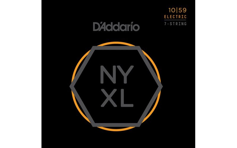 D'ADDARIO NYXL1059 - струны для 7-струнной электрогитары, Regular Light, 10-59