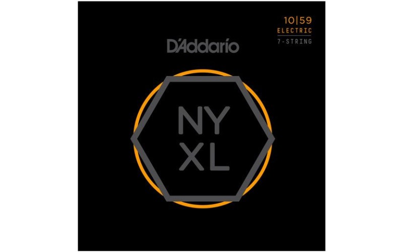 D'ADDARIO NYXL1059 - струны для 7-струнной электрогитары, Regular Light, 10-59