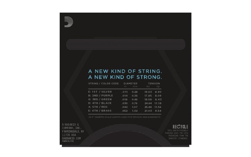 D'ADDARIO NYXL1152 - струны для электрогитары, 11-52