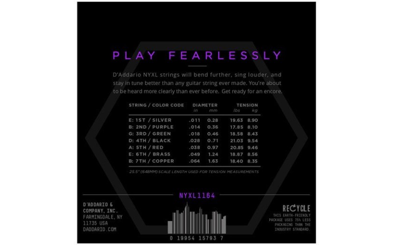 D'ADDARIO NYXL1164 Струны для электрогитары