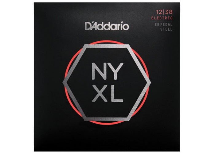 D'Addario NYXL1238PS NYXL Комплект струн для педальной слайд-гитары E-9, Custom Medium, 12-38
