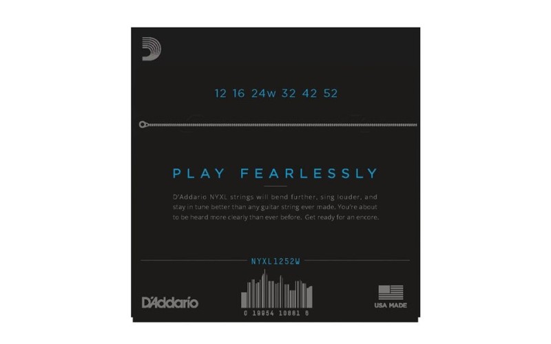 D'ADDARIO NYXL1252W - струны для электрогитары, 12-52
