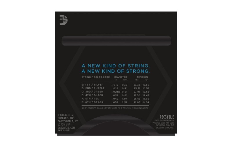 D'ADDARIO NYXL1252W - струны для электрогитары, 12-52