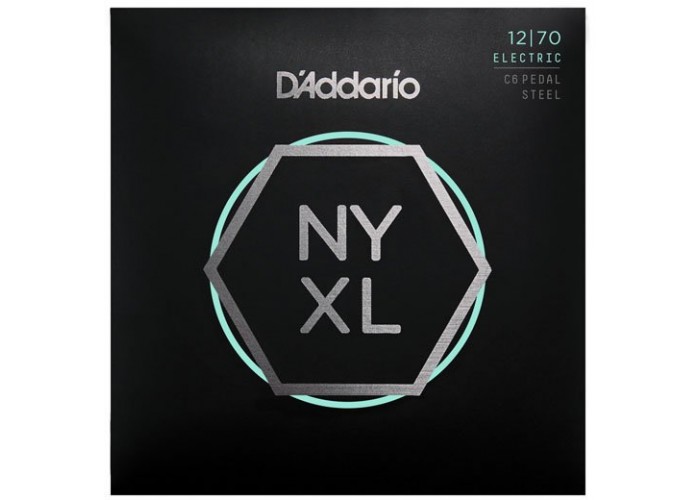 D'Addario NYXL1270PS NYXL Комплект струн для педальной слайд-гитары C-6, Custom Medium, 12-70