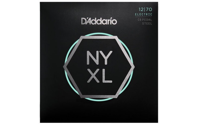 D'Addario NYXL1270PS NYXL Комплект струн для педальной слайд-гитары C-6, Custom Medium, 12-70