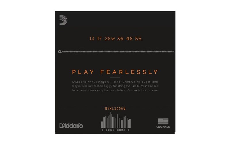 D'ADDARIO NYXL1356W - струны для электрогитары, 13-56