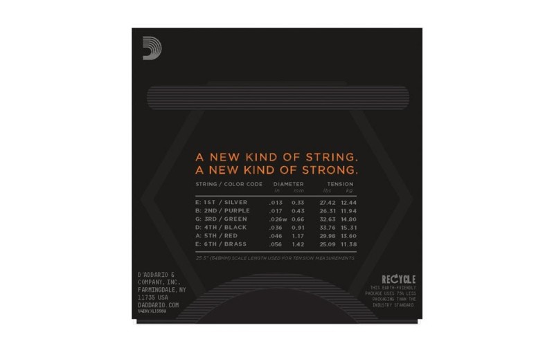 D'ADDARIO NYXL1356W - струны для электрогитары, 13-56