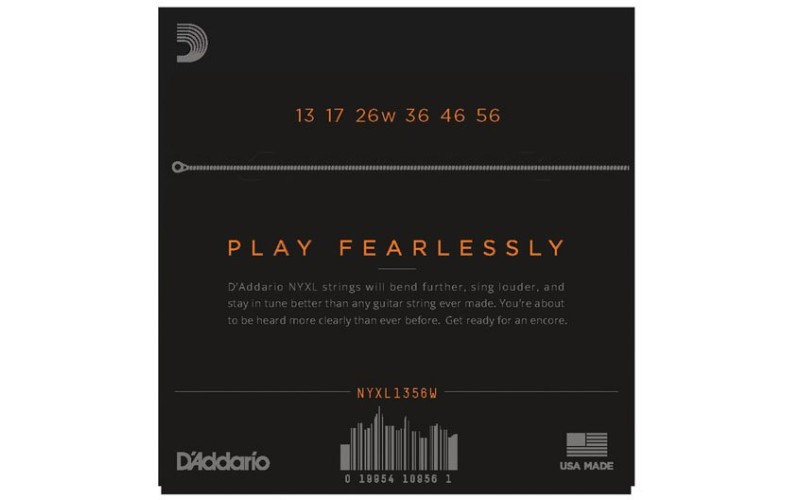 D'ADDARIO NYXL1356W - струны для электрогитары, 13-56
